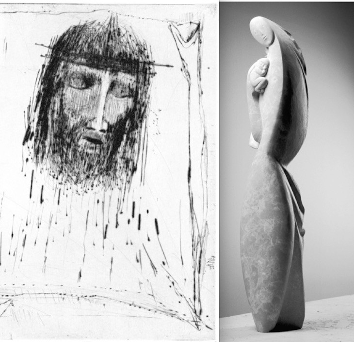 Jana Bergerová - grafika, Petr Váňa - sochy